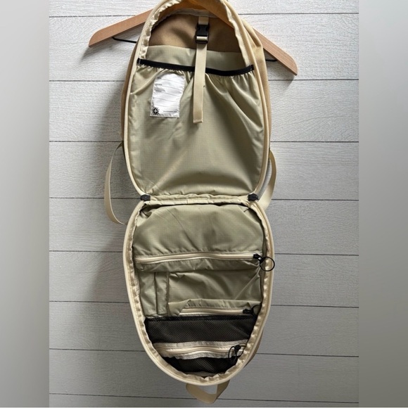Walker Family Goods Arrow Backpack in Olive/Tan - Picture 3 of 5